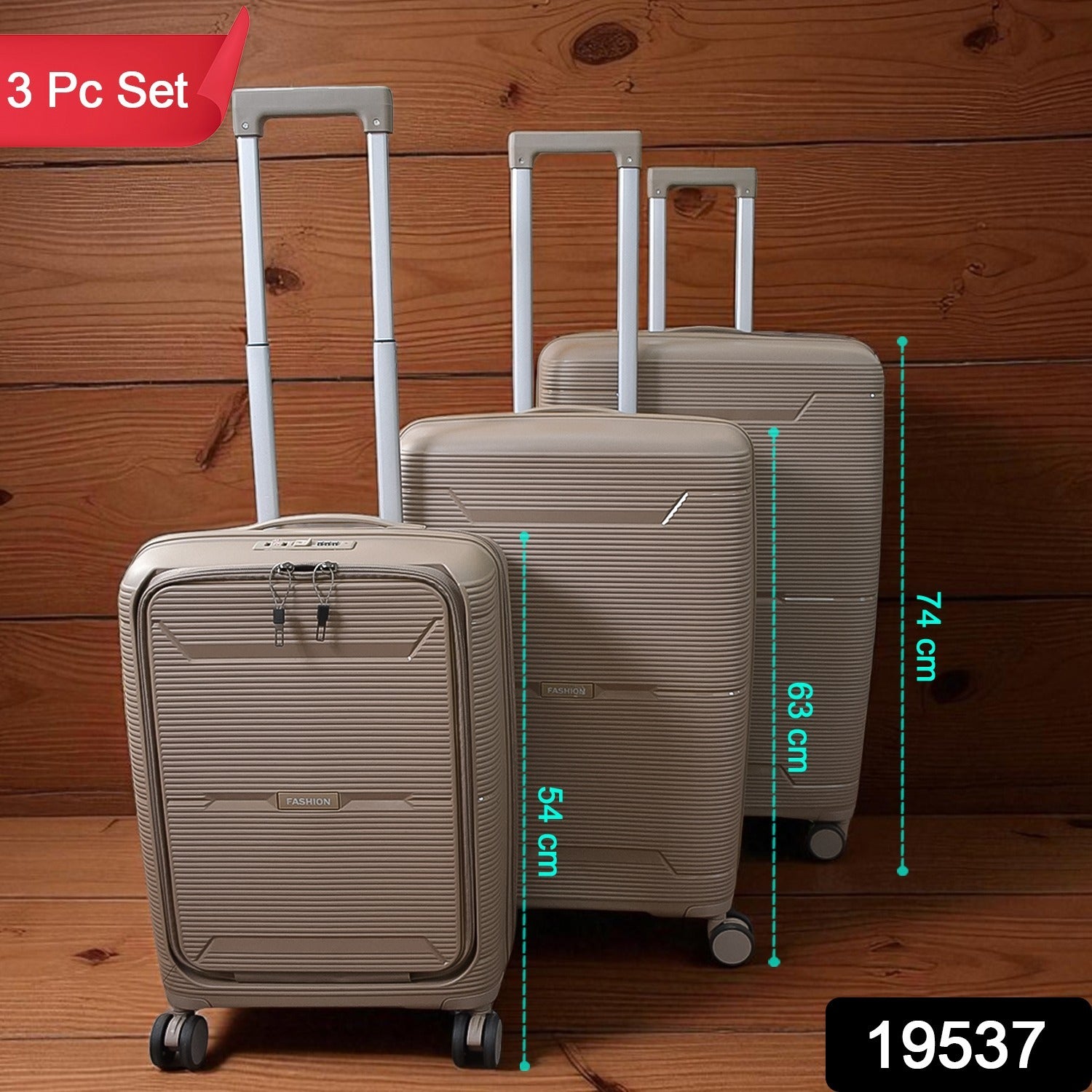 Hard-shell Trolley Luggage Bag (Set Of 3-pice  Mix Color) Hard-shell Trolley Luggage Bag (Set Of 3-pice  Mix Color)
